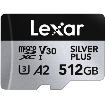 Lexar Professional 512GB SILVER PLUS microSDXC UHS-I Card