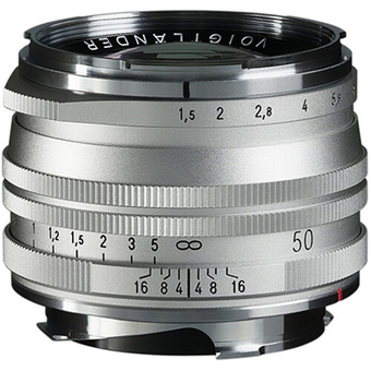 Voigtlander Nokton 50mm f/1.5 Aspherical II SC Lens (Silver)