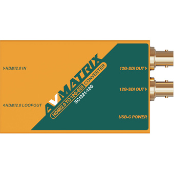 AVMATRIX SC1221-12G HDMI2.0 12G SDI 4K Converter