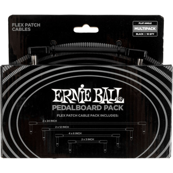 Ernie Ball Flex Patch Cables (Multi-Pack, Black)
