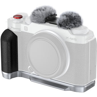 SmallRig 4875 L-Shape Mount Plate with Silicone Handle for FujiFilm X-M5 (Sliver)