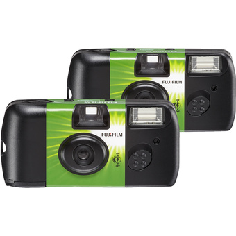 FujiFilm QuickSnap Flash 400 One-Time-Use Disposable Camera (27 Exposures, 2-Pack)