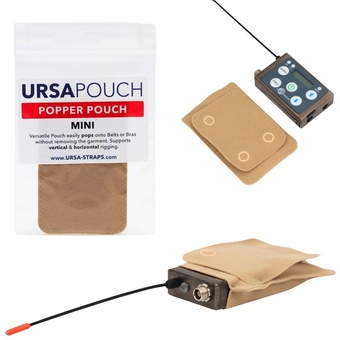 Ursa Popper Pouch (Mini, Beige)