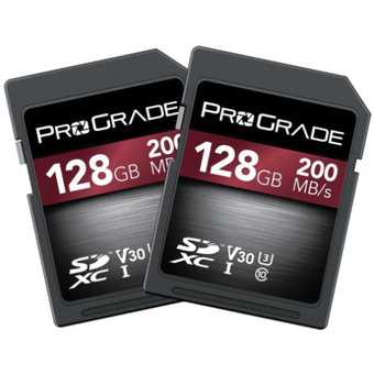 ProGrade Digital Strontium 128GB SDXC UHS-I V30 Memory Card (2-Pack)