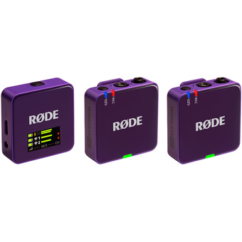 RODE Wireless GO Compact Wireless Microphone System (Gen 3, Purple)