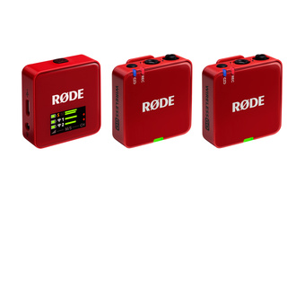 RODE Wireless GO Compact Wireless Microphone System (Gen 3, Red)