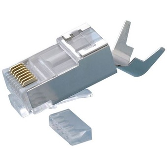 Platinum Tools CAT6A/10-Gig Shielded Connectors (10-Pieces, Clamshell Packaging)
