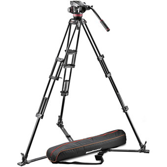 Manfrotto MVH502A Ball Base Fluid Head / 546GB Tripod / and Carrying Bag