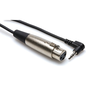 Hosa XVM-101F 3.5mm Stereo Male to 3-pin XLR Female Angled Cable (0.3m)