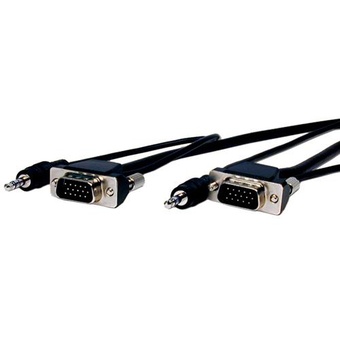 Comprehensive 25' (7.6 m) Pro AV/IT Series Micro VGA HD15 Plug to Plug with Audio Cable