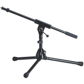 K&M 259/1 Extra Low Microphone Stand with Boom Arm (Black)