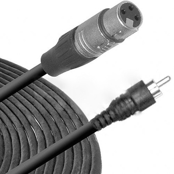 Hosa XRF-115 XLR Female to RCA Male Audio Interconnect Cable - 15'
