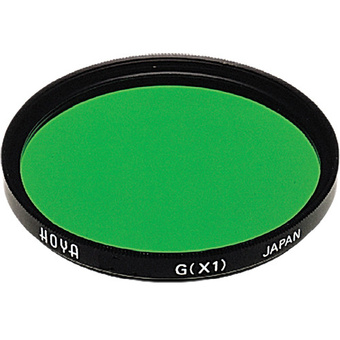 Hoya 49mm Green X1 (HMC) Multi-Coated Glass Filter for Black & White Film