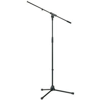 K&M 210/6 Tripod Microphone Stand with 32" Boom (Black)