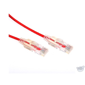 DYNAMIX 1.25M Cat6 Slimline Component Level UTP Patch Lead (Red)