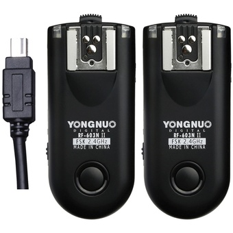 Yongnuo RF-603N II Wireless Flash Trigger Kit for Nikon DC2 Connection