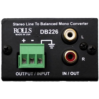 Rolls DB226 Stereo Line to Balanced Mono Converter