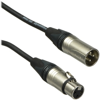 Pro Co Sound Excellines XLR Male to XLR Female Lo-z Microphone Cable (2x 24 Gauge) - 10'