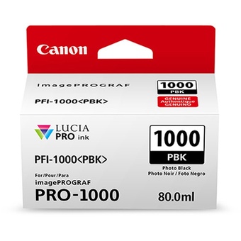 Canon PFI-1000 PBK LUCIA PRO Photo Black Ink Cartridge (80ml)