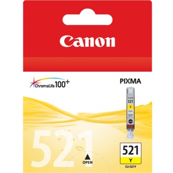 Canon CLI-521 Y ChromaLife100 Yellow Ink Cartridge