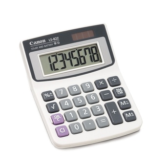 Canon LS82ZBL 8 Digit Mini Desktop Calculator