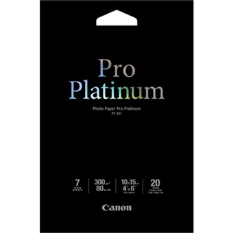 Canon PT-101 4X6 Photo Paper Pro Platinum (20 Sheets)