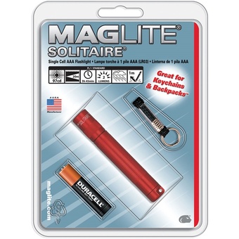Maglite Solitaire 1-Cell AAA Flashlight (Red)