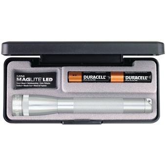 Maglite Mini Maglite 2-Cell AA LED Flashlight with Presentation Box (Silver)