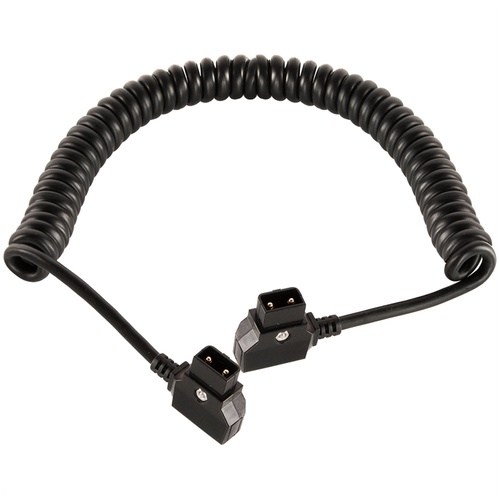 SHAPE D-TAP20 12 VDC D-Tap Male to D-Tap Male Coiled Cable (20'')