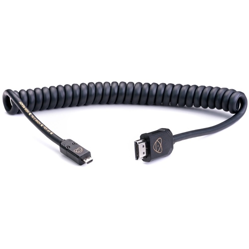 Atomos AtomFLEX HDMI (Type-A) Male to Micro-HDMI (Type-D) Male Coiled Cable (16 to 32")