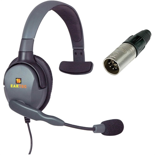 Eartec MXS5XLR/M Max 4G Single Headset with 5-Pin XLR Male Connector