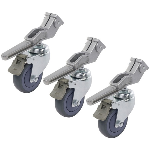 Kupo KC-100S 100mm Brake Caster 25.4mm Square (Set of 3)