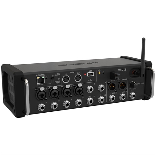 Midas MR12 12-Input Digital Mixer for iPad/Android Tablets with Wi-Fi and USB Recorder