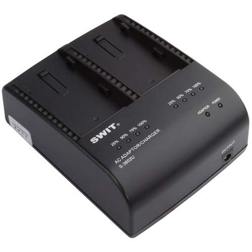 SWIT S-3602U 2-CH SONY BP-U Charger and Adapter