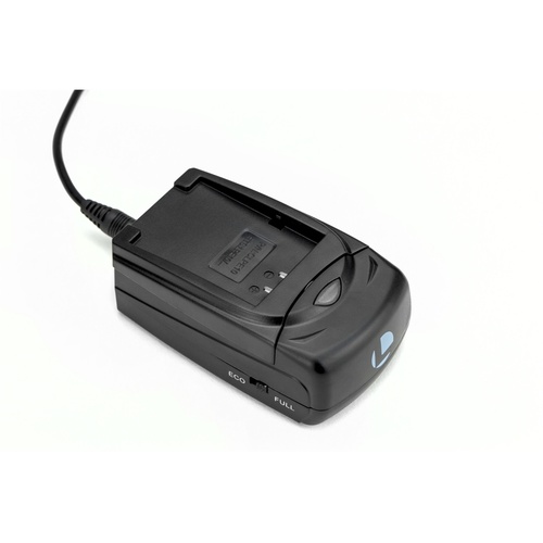 Luminos Universal Compact Fast Charger with Adapter Plate for Nikon EN-EL3/EN-EL3e or Fujifilm NP-15