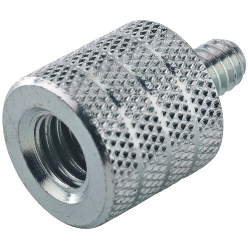 K&M 3/8" to 1/4" x 10mm Thread Adapter (Zinc-Plated)