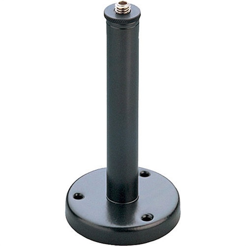 K&M 221A Microphone Flange Mount with 6 Inch Tube and 3/8" Thread