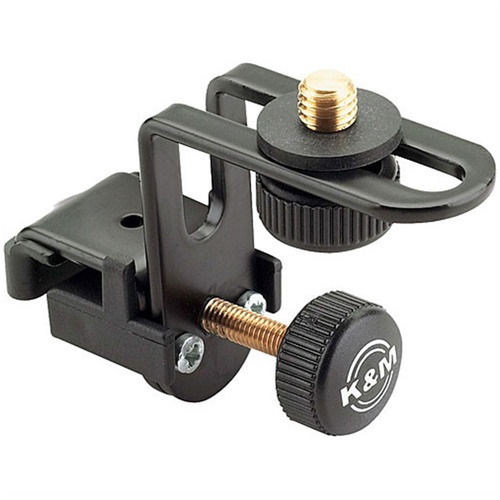 K&M 24030 Drum Rim Microphone Mount (Black)