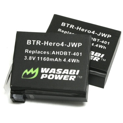 Wasabi Power Battery for GoPro Hero4 (2-Pack)