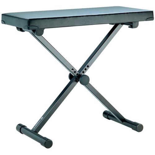 K&M 14075 Extra Wide Keyboard Bench (Black)
