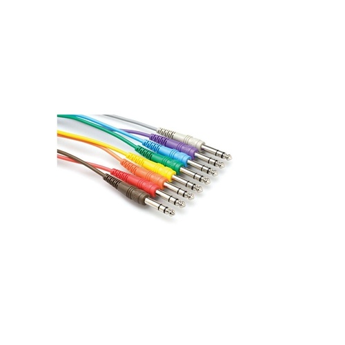 Hosa CSS-830 1/4'' Patch Cables 1ft (8pk)