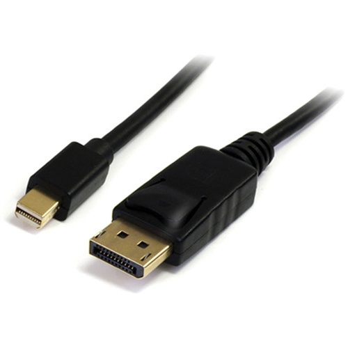 StarTech Mini DisplayPort Male to DisplayPort Male Adapter Cable (1.8m, Black)
