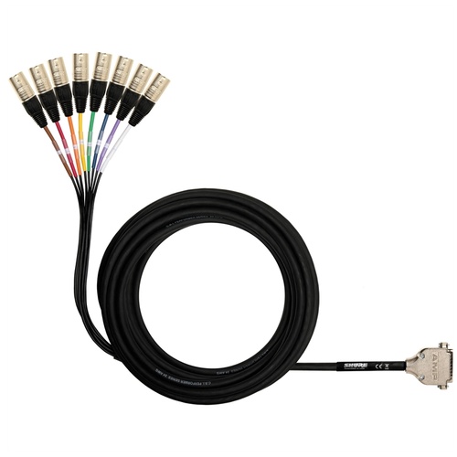 Shure DB25 to XLRM Cable (25' / 7.6m)