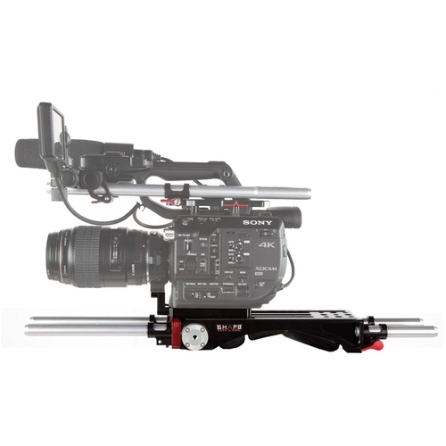 SHAPE Sony FS5 Baseplate V-Lock Quick Release with Metabones Support