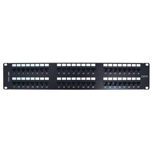 DYNAMIX PP-C6-48 48 Port 19' Cat6 UTP Patch Panel