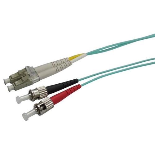 DYNAMIX 50u LC/ST OM3 Fibre Lead (Duplex, Multimode, 20m)