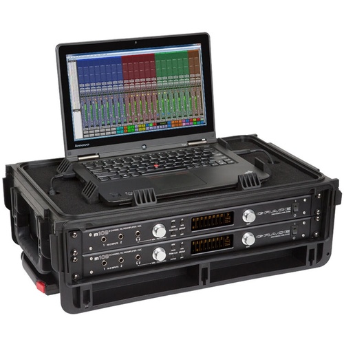 SKB Injection-Molded 2 RU Studio Flyer Rack Case