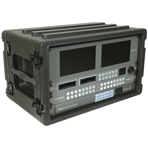 SKB 6U Roto Shallow Rack Case with Steel Rails