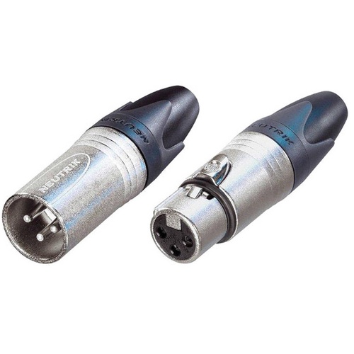 Neutrik XX Bag Series Male and Female XLR Connectors Kit (Silver Housing/Silver Contacts)