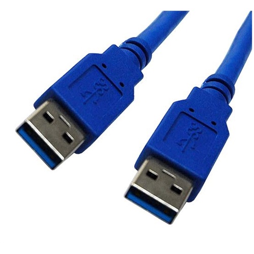 DYNAMIX USB 3.0 Type A Male to Type A Male Cable (Blue, 3 m)